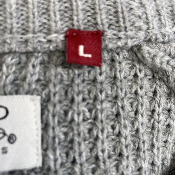 sovereign code crew‎ neck sweater gray mens size large Cotton Blend - Picture 9 of 12